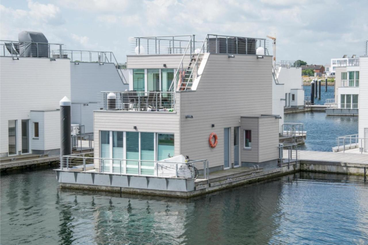 Schwimmendes Haus Hausboot Villa Olpenitz Dış mekan fotoğraf